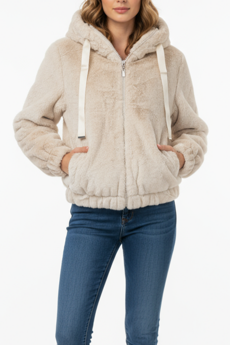 GIACCA ECOPELLICCIA CON ZIP