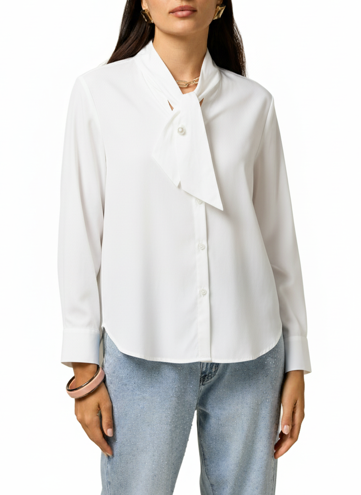 CAMICIA FIOCCO PERLINO