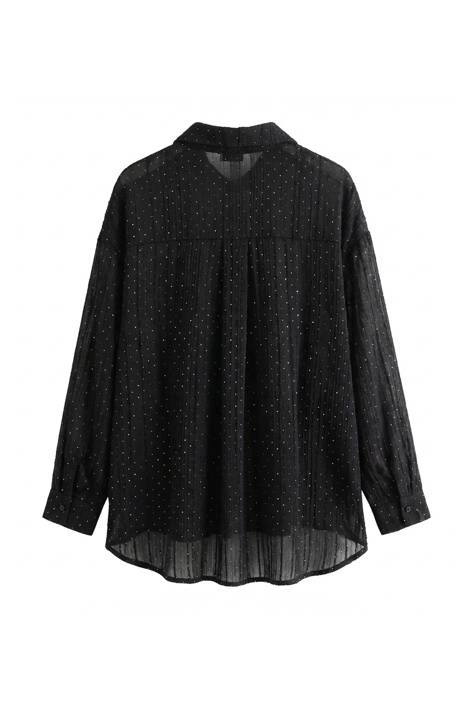 CAMICIA PLISSE CON STRASS