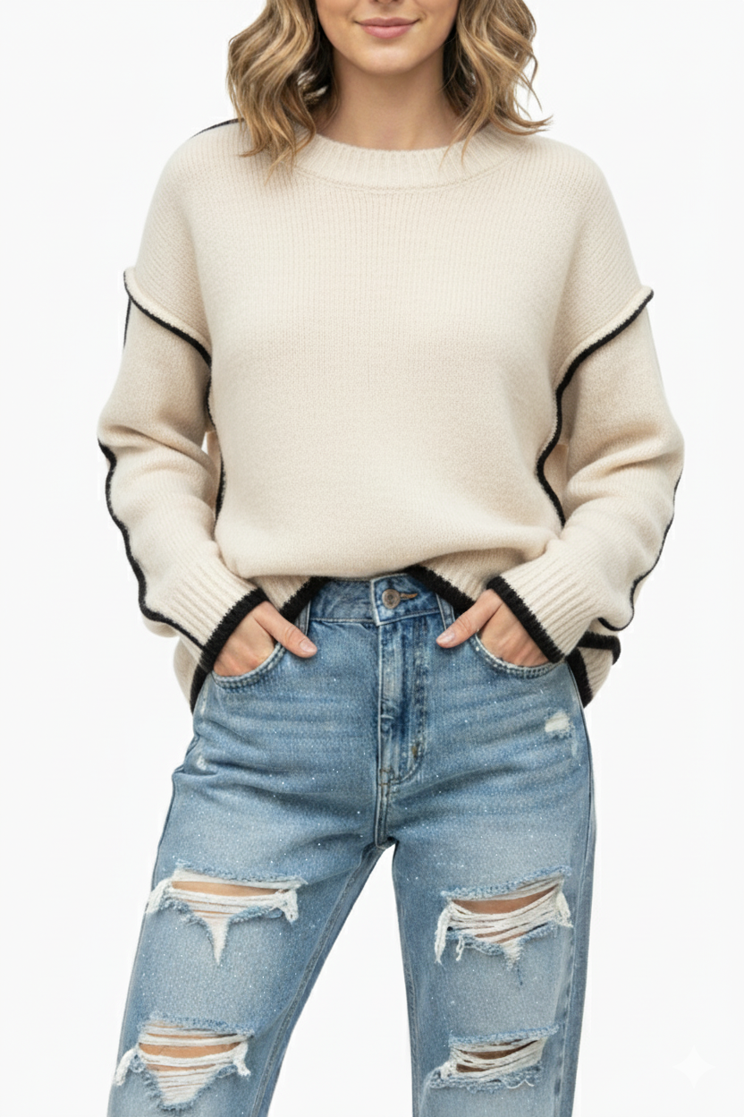 MAGLIONE BICOLORE