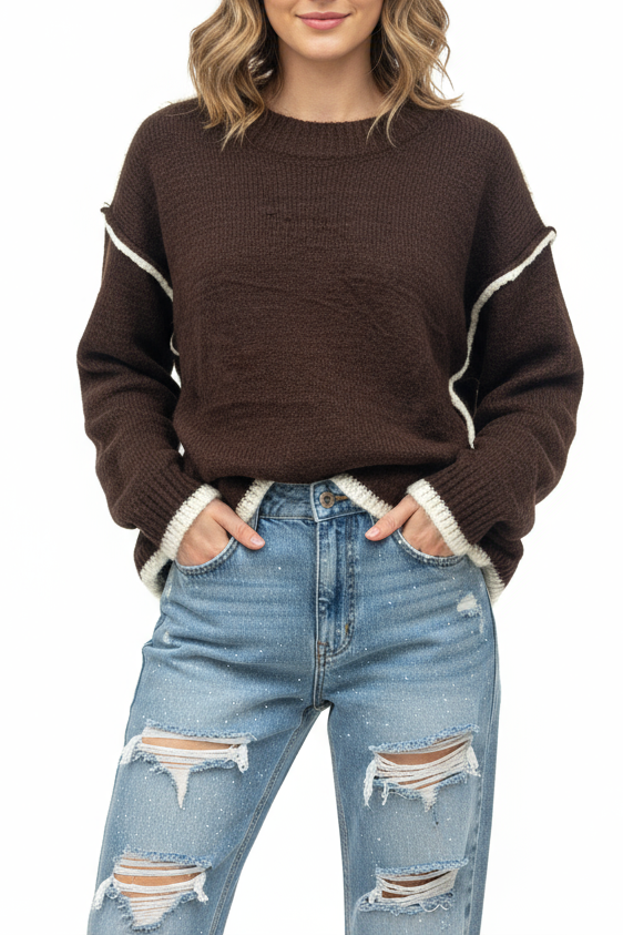 MAGLIONE BICOLORE