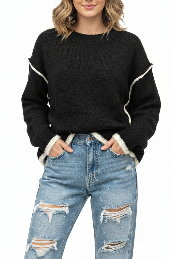 MAGLIONE BICOLORE