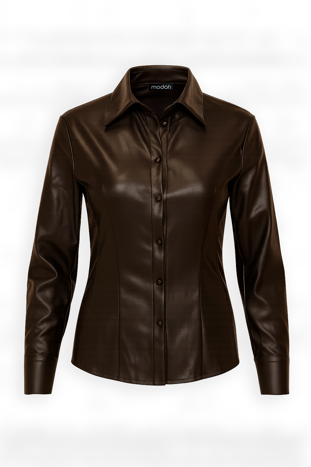 CAMICIA FIT IN ECO-PELLE