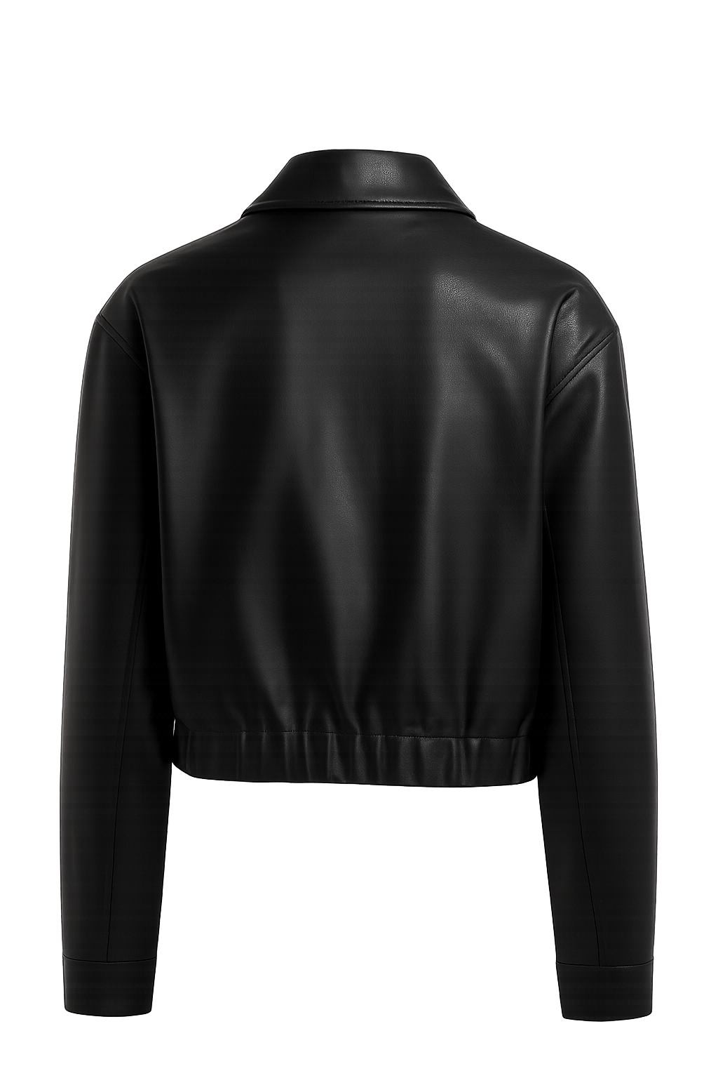 GIACCA CORTA IN ECO-PELLE CON ZIP