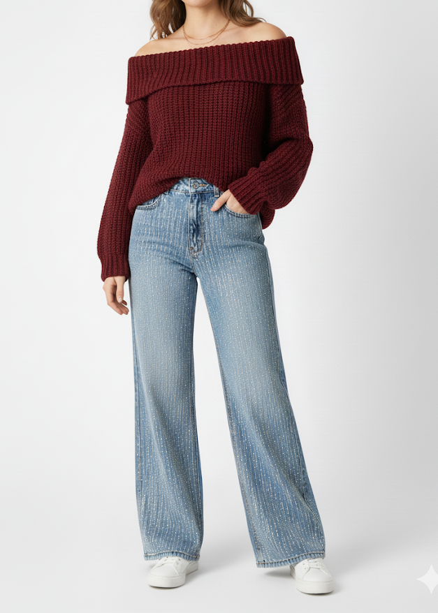 JEANS FULL STRASS