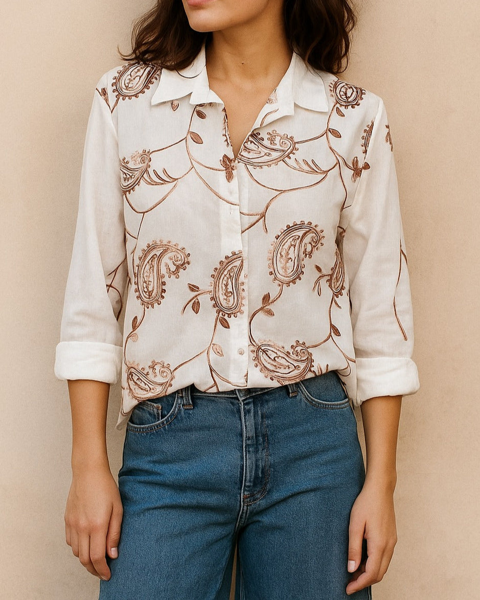 CAMICIA RICAMATA