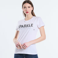T-SHIRT SPARKLE LXL BIANCO