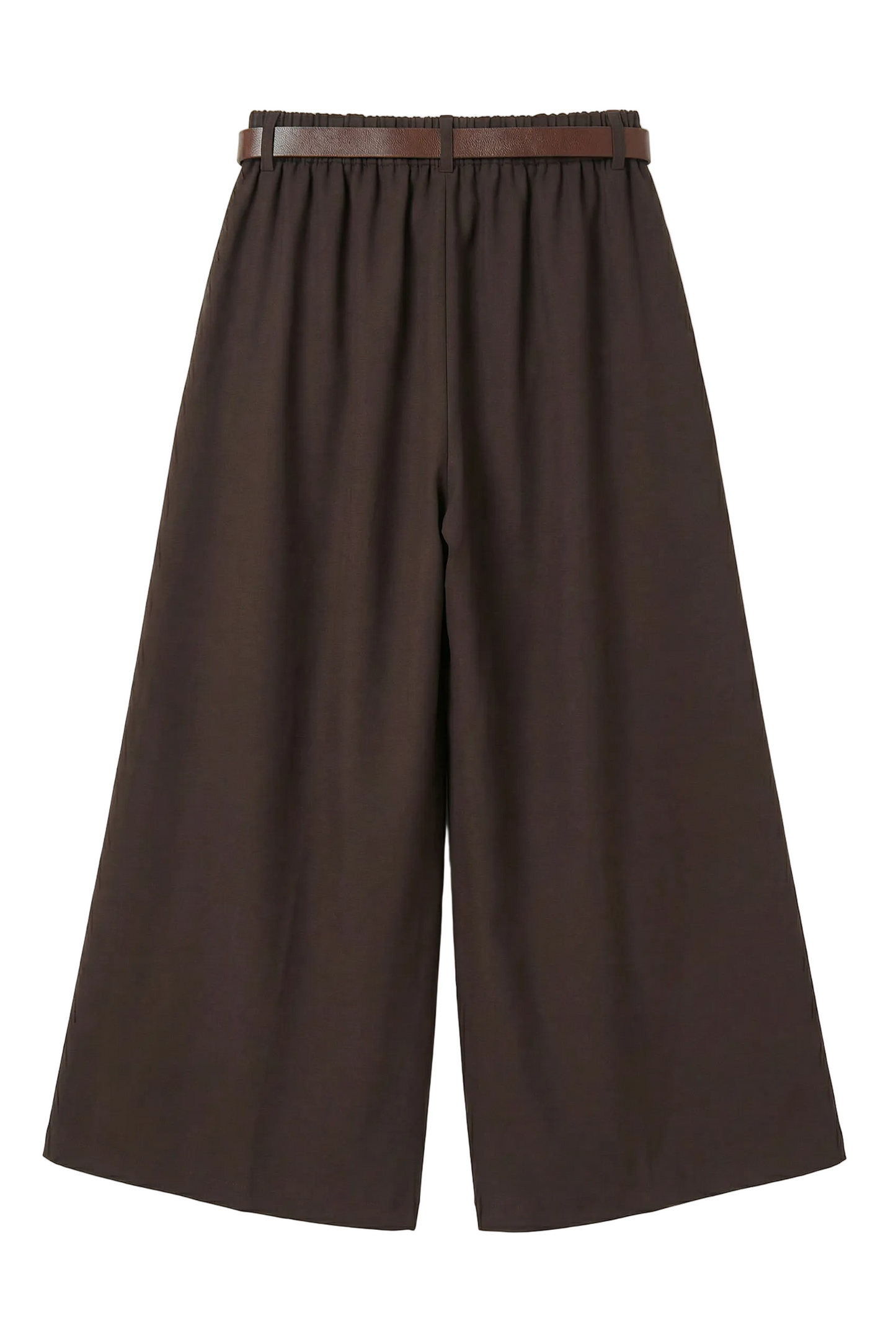 Pantaloni con cintura a gamba larga