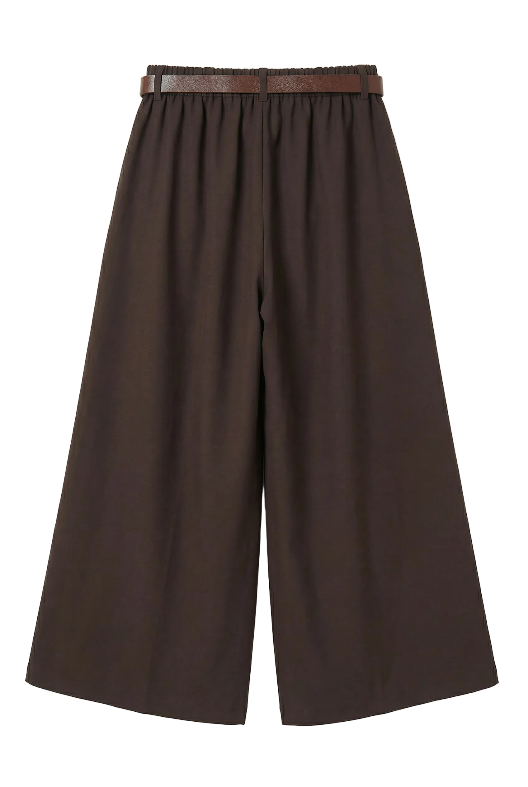 Pantaloni con cintura a gamba larga