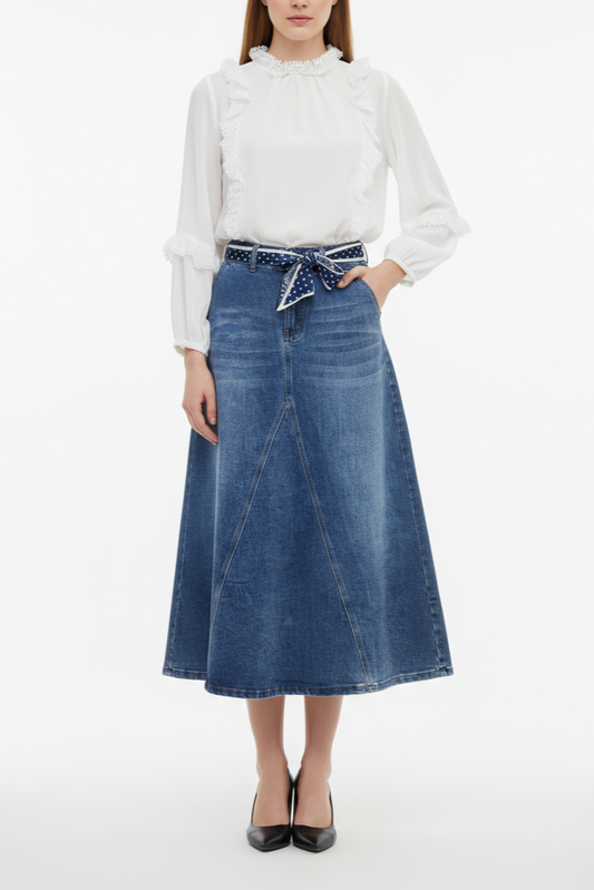 GONNA DENIM LUNGA