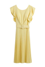 Vestito al ginocchio con Gonna Plissè
