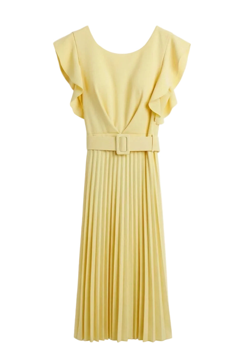 Vestito al ginocchio con Gonna Plissè