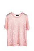 T-shirt in Viscosa Rosa