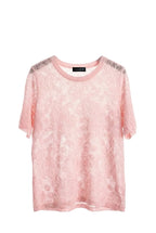 T-shirt in Viscosa Rosa