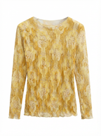 Maglia in Mesh Damascata