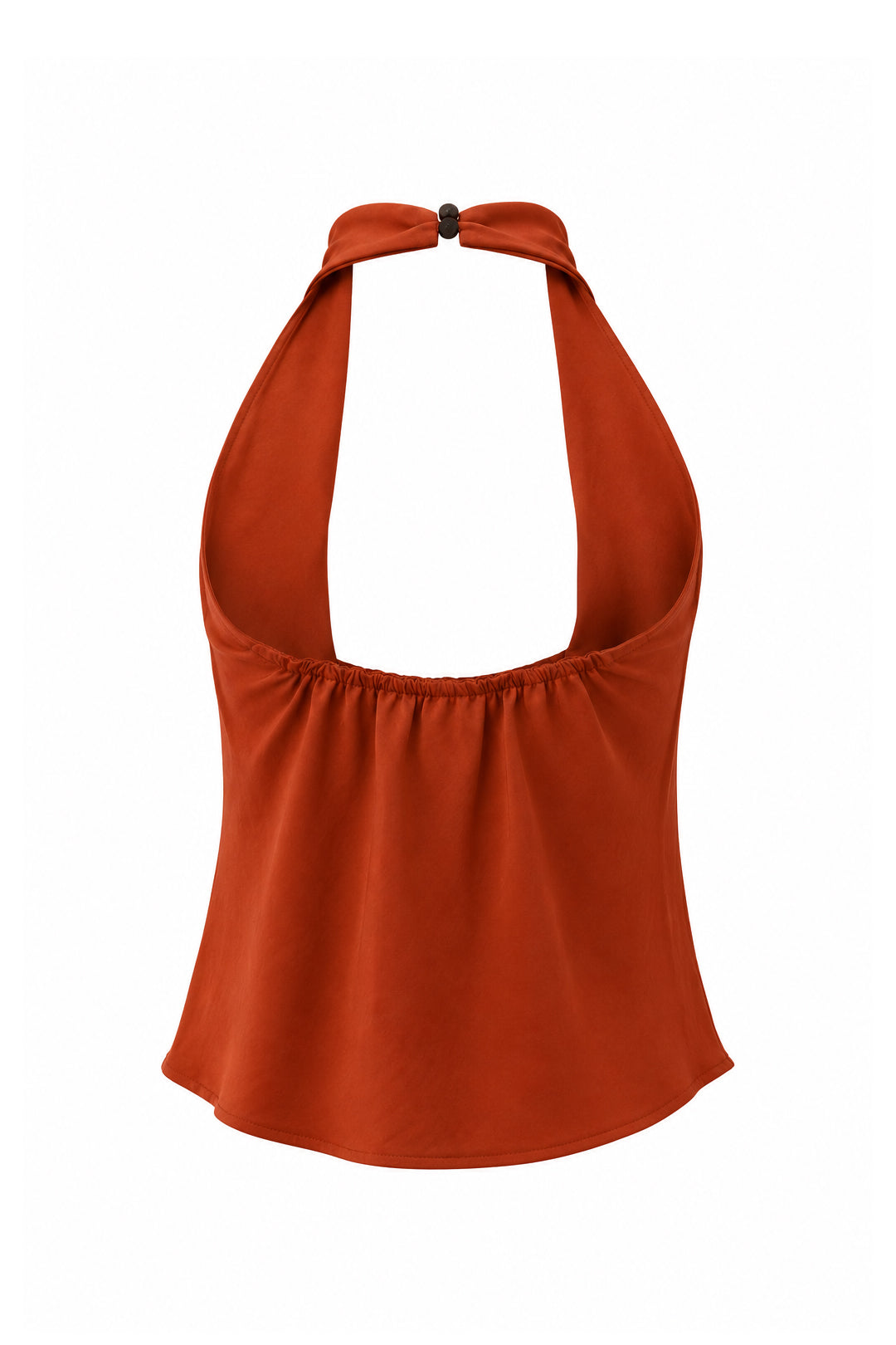 Top in Raso con Scollo all'Americana