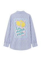 Camicia a Quadri con Stampa