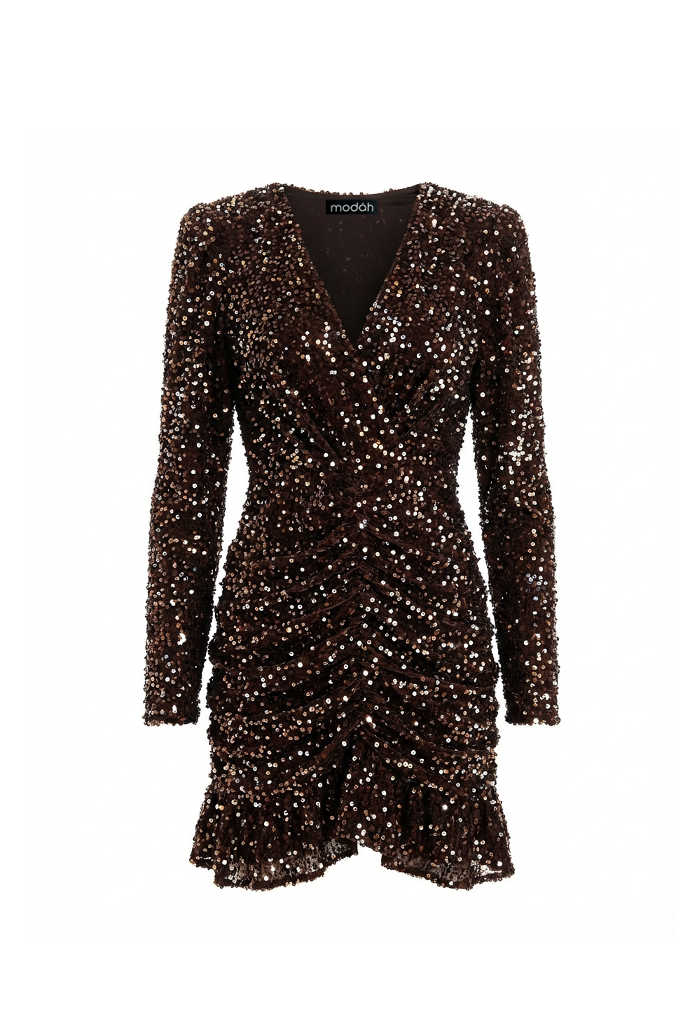 ABITO CON PAILLETTES ELASTICIZZATO