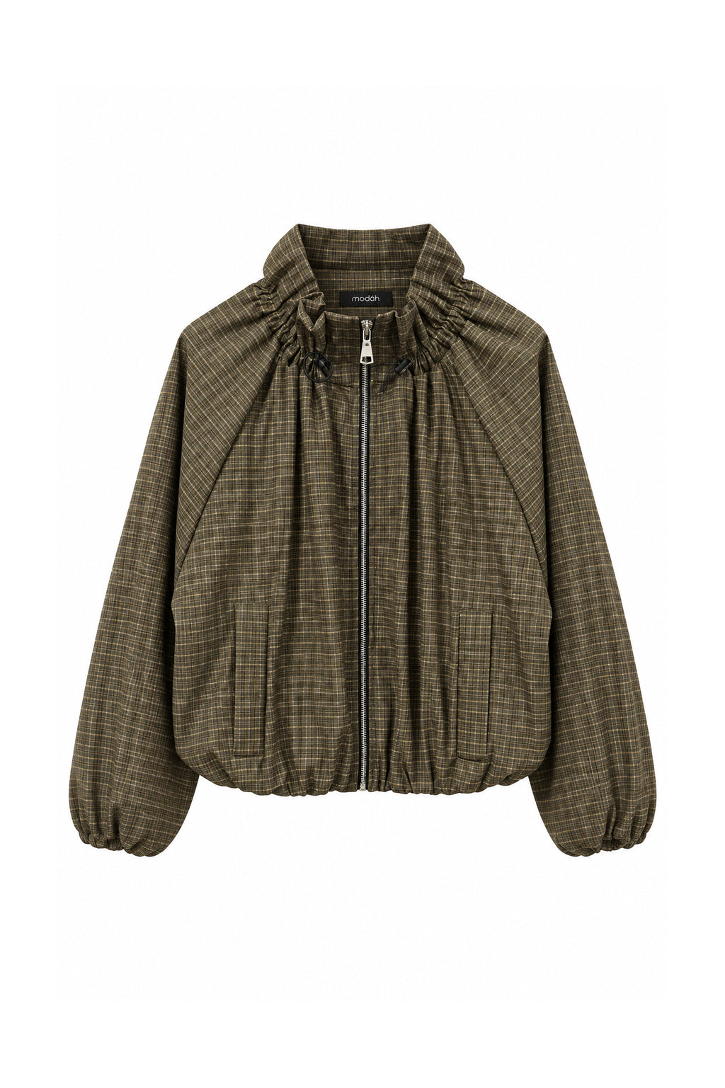 Giacca Bomber a Quadri Militare