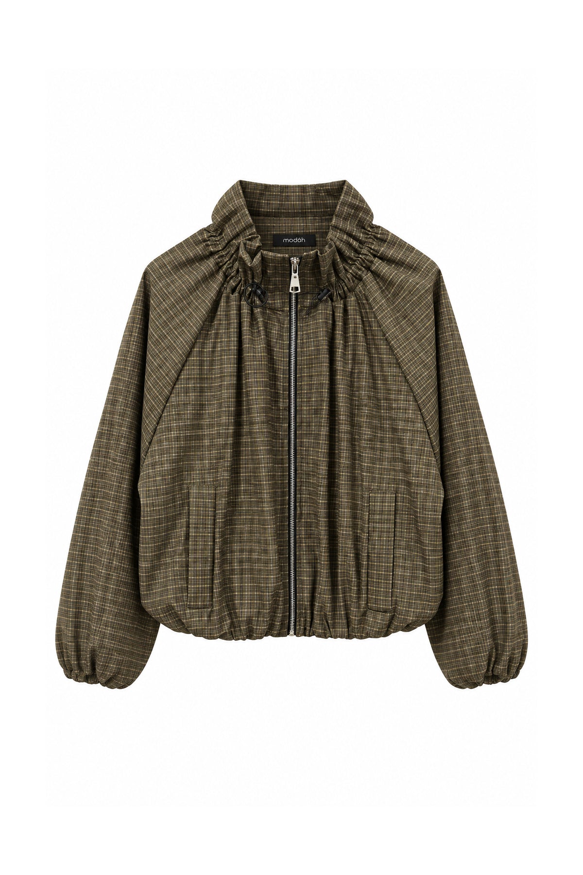 Giacca Bomber a Quadri Militare