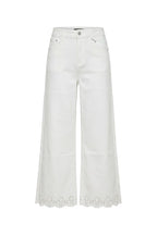 Jeans Wide Leg con Fondo Traforato