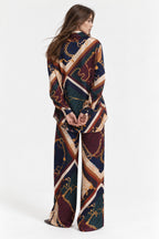 Pantaloni in raso Royal Chain