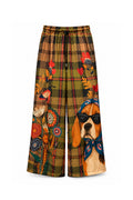 Pantaloni in raso Lucky Club