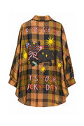 Camicia Over in raso Lucky Club