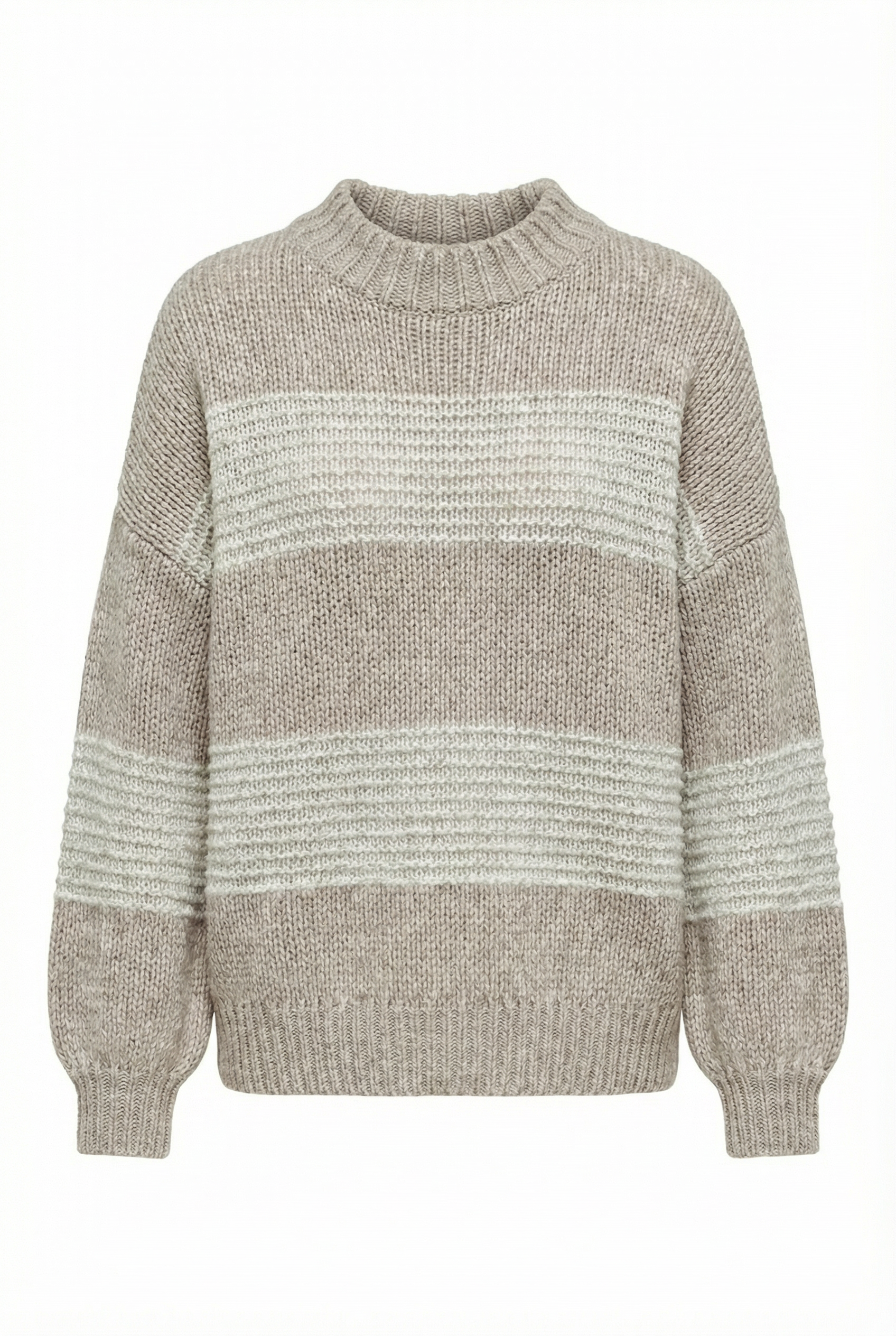 Maglione girocollo a righe