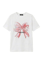 T-shirt "Merci" con Fiocco Artistico