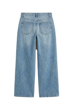 Jeans Wide Leg con Chiusura Incrociata