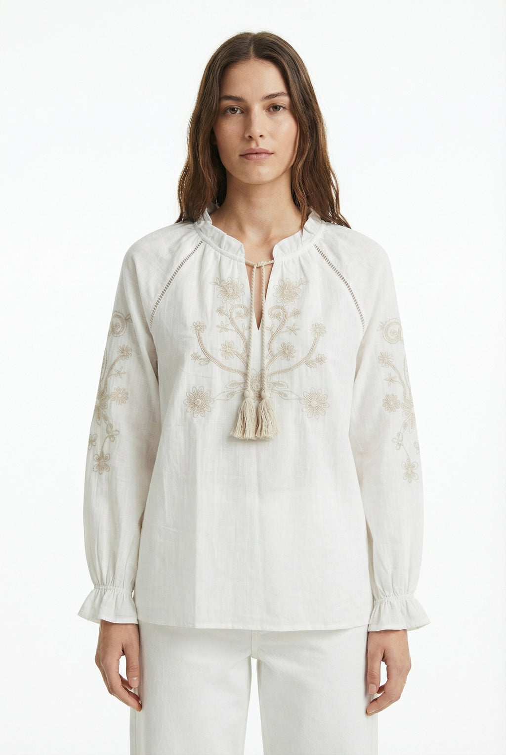 Camicia Ricamata in Stile Boho