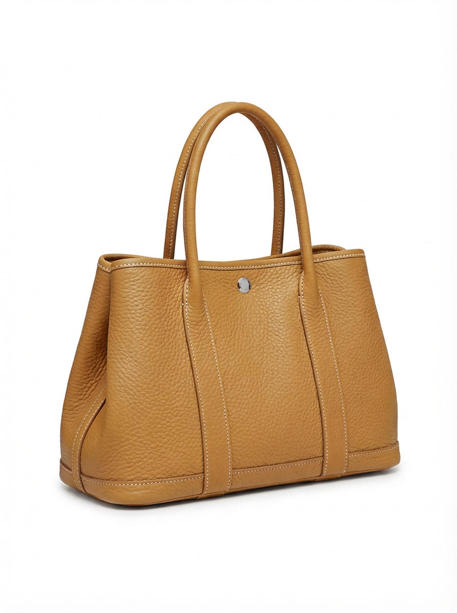 Tote bag in pelle martellata