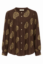 Camicia a Motivi Paisley Dorati