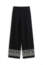 Pantalone con ricami