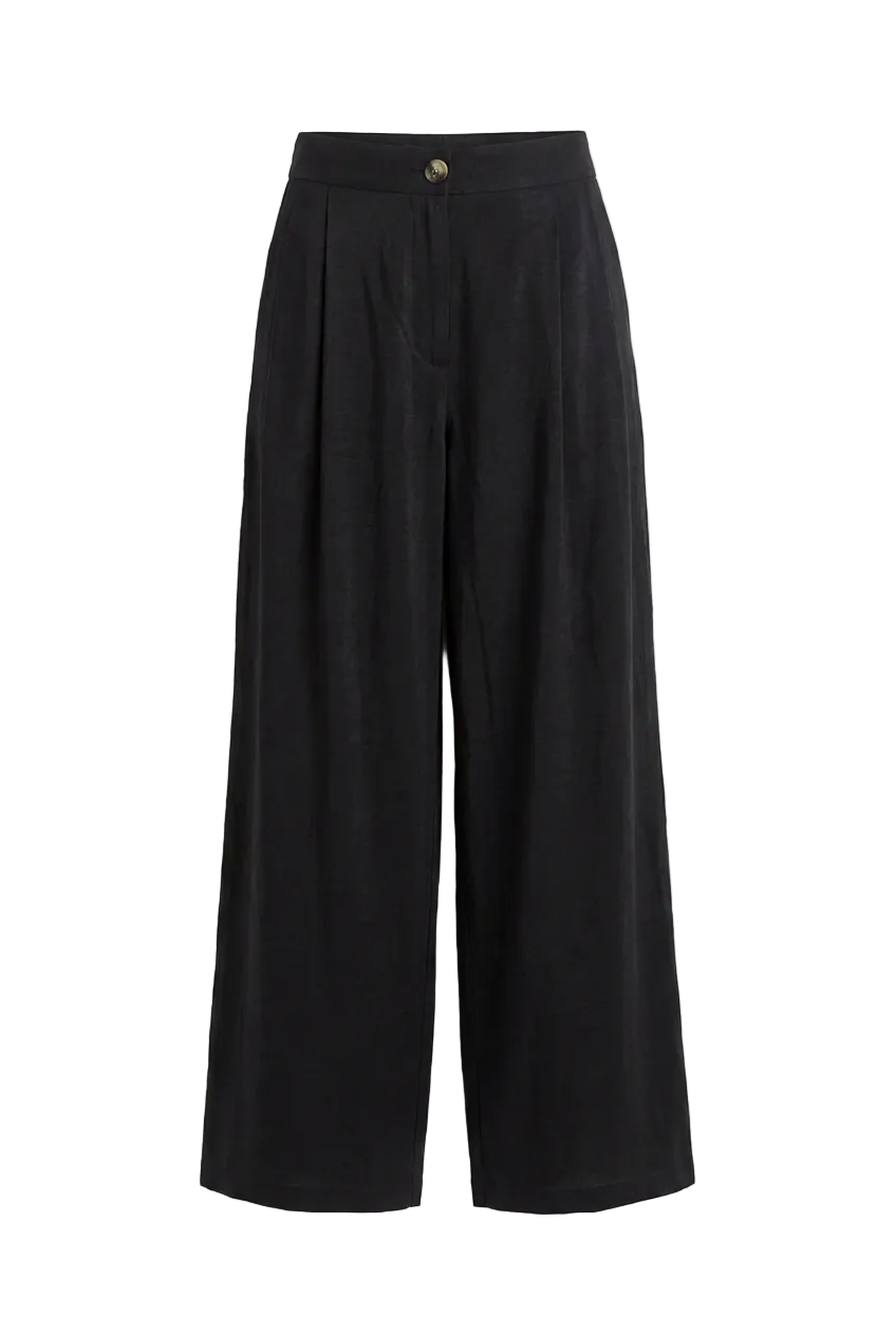 Pantaloni Wide-Leg con Pinces