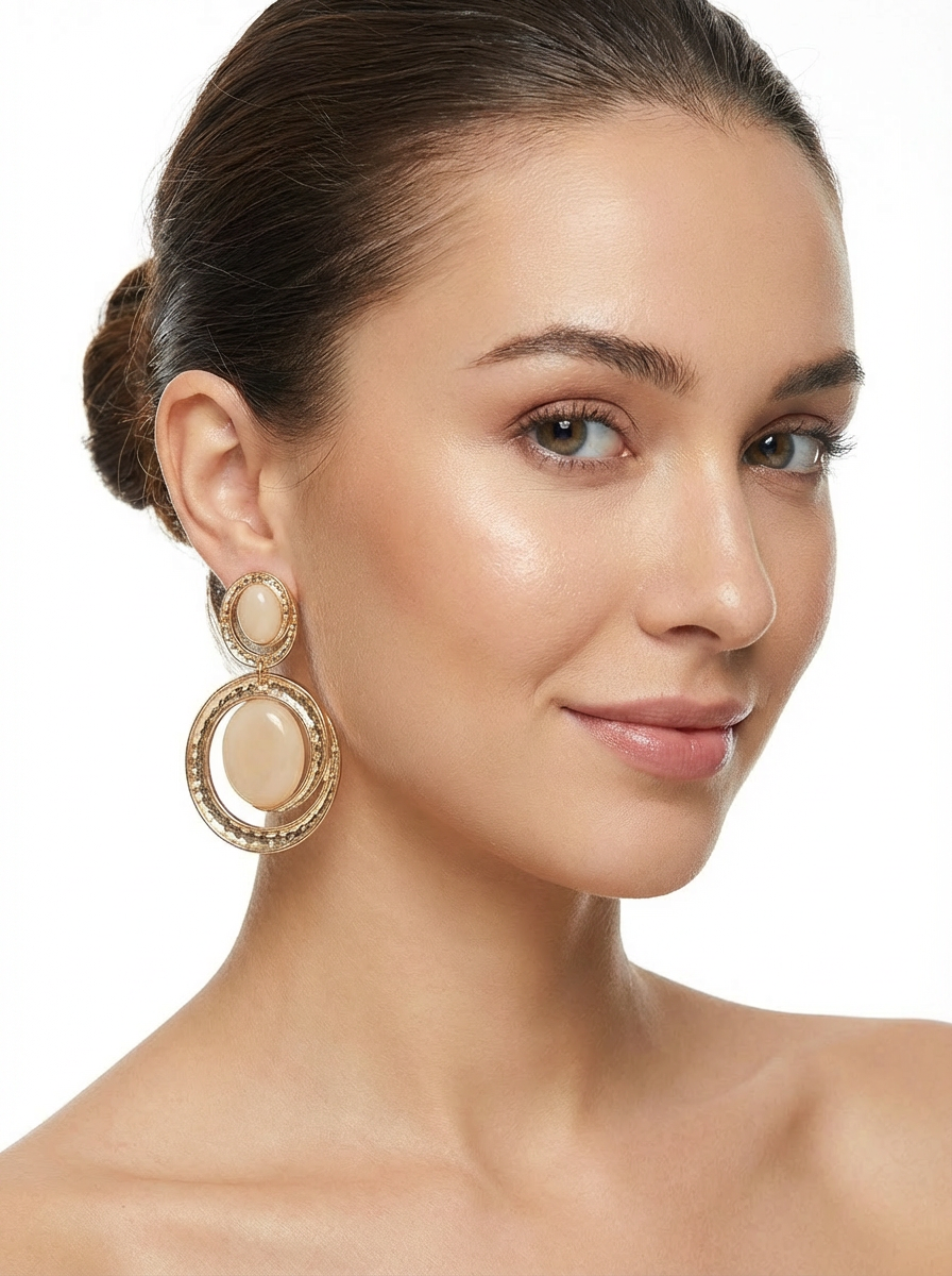 Orecchini Aura a Doppio Cerchio