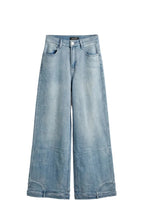 Jeans Palazzo con Dettaglio sull'Orlo