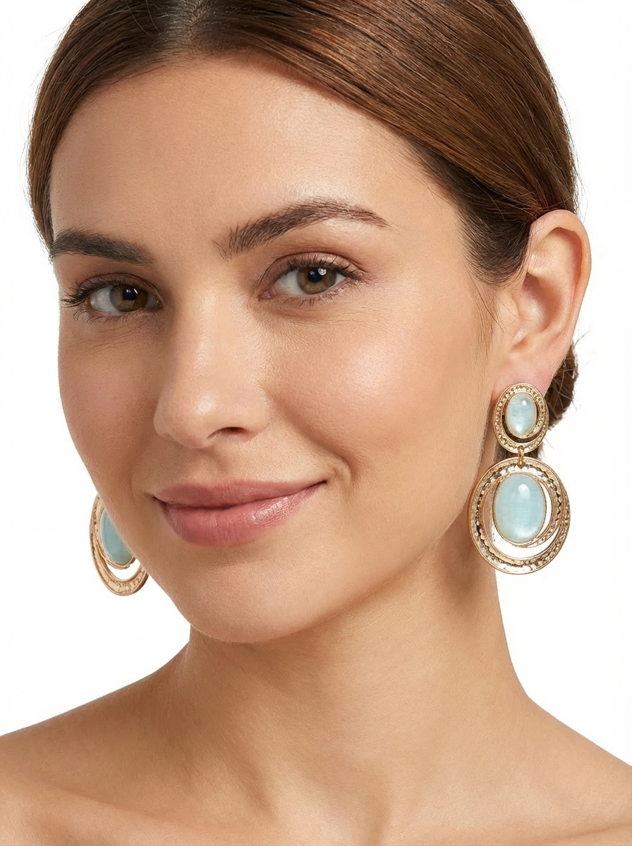 Orecchini Aura a Doppio Cerchio