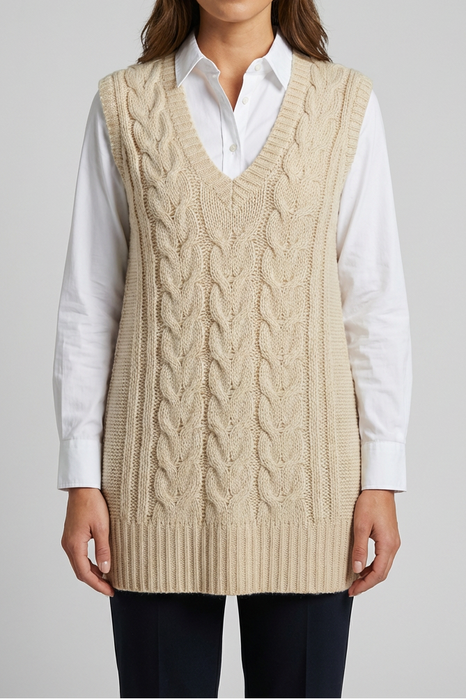 GILET IN MAGLIA MOHAIR