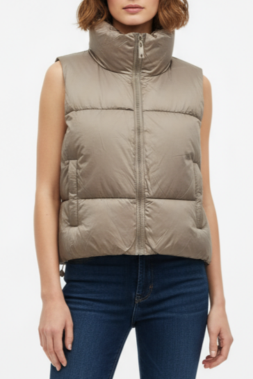 GILET IMBOTTITO DOUBLE FACE ANIMALIER