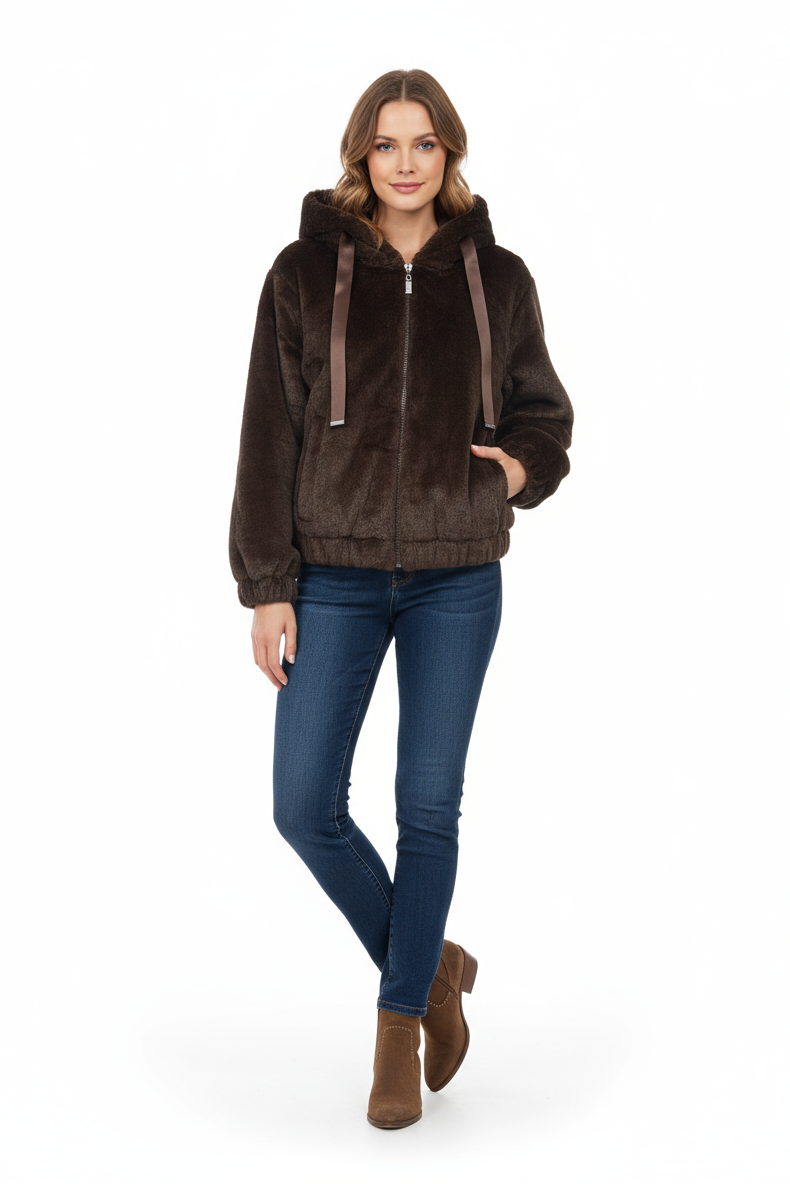 GIACCA ECOPELLICCIA CON ZIP