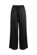 Pantaloni Wide Leg in Satin Fluido