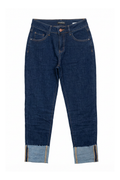 JEANS DIRITTI CON RISVOLTO