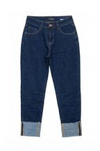 JEANS DIRITTI CON RISVOLTO