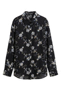 Camicia in Cotone Ricamata a Fiori