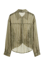 Camicia Shimmer a Righe