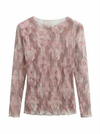 Maglia in Mesh Damascata