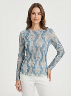 Maglia in Mesh Damascata