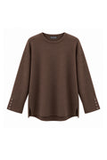 Maglione Pullover a maniche lunghe con bottoni